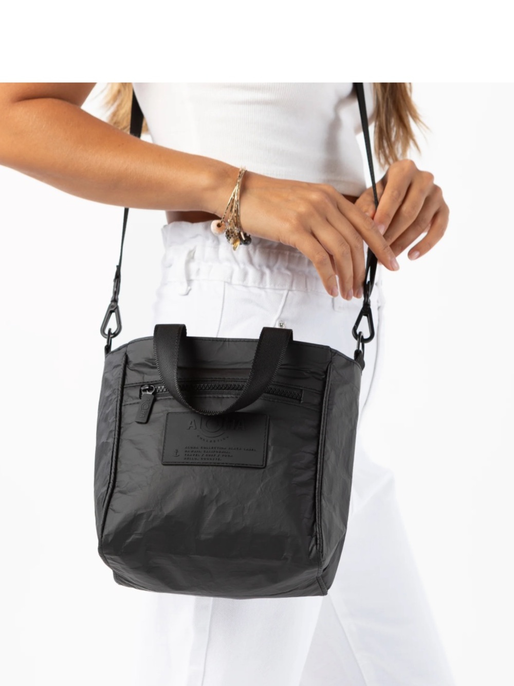 ALOHA Collection Black Crossbody Purse